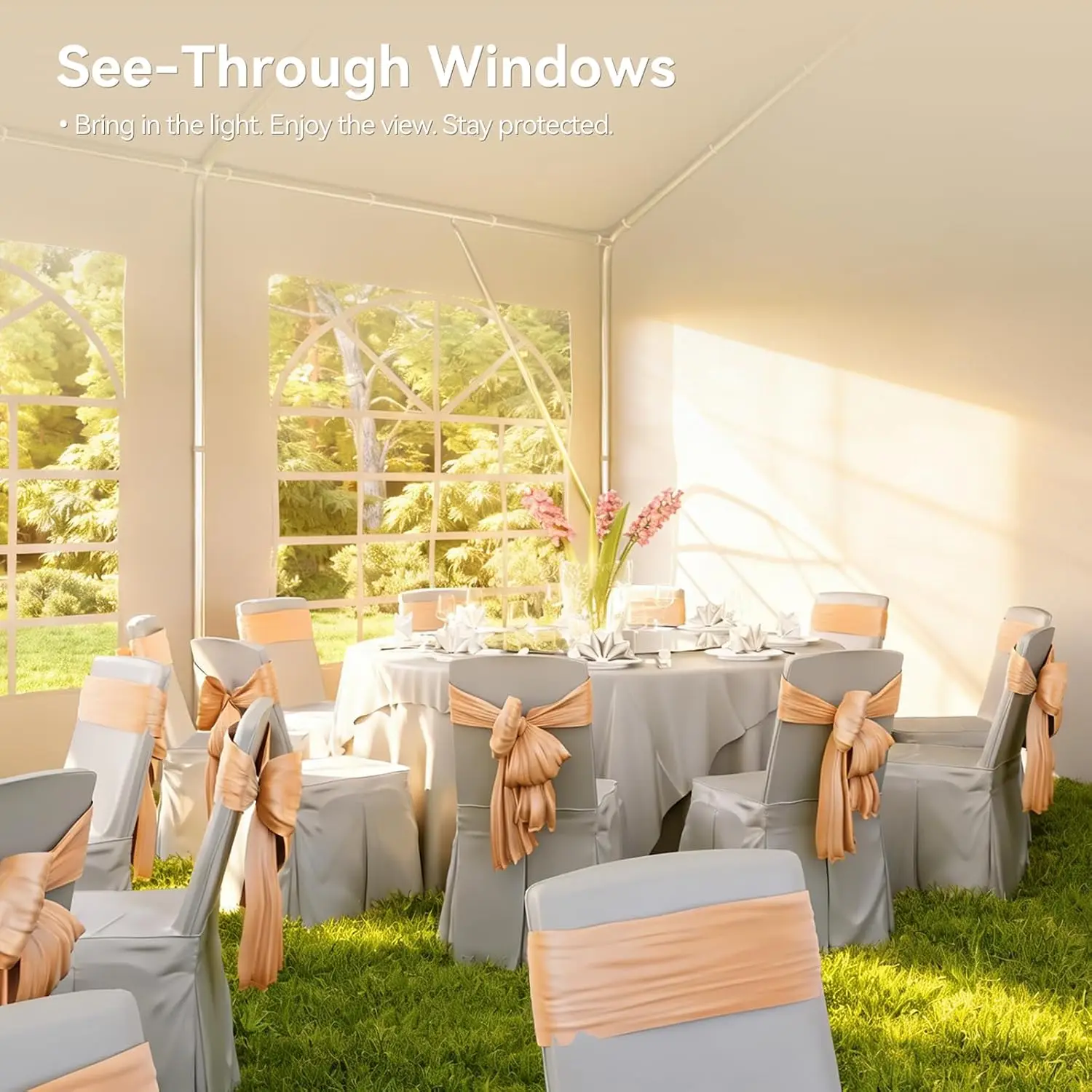 20x40 Heavy-Duty Party Tent & Canopy for Wedding & Outdoor Event, Customized