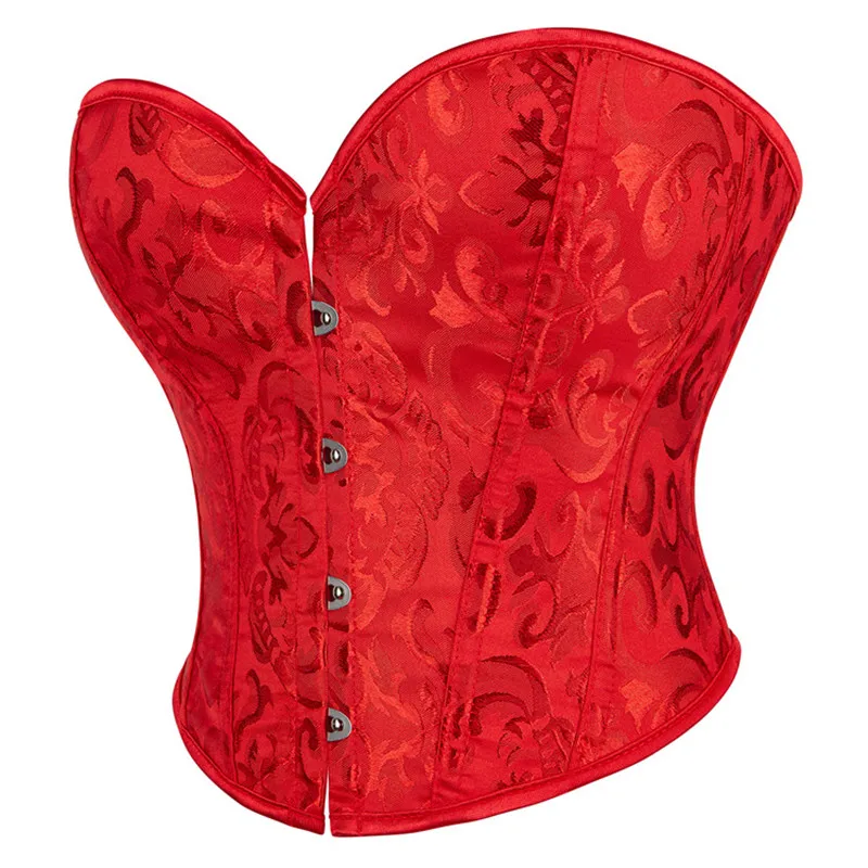 

Жаккардовый корсет с цветочным принтом, бюстье, укороченный топ, женские сексуальные корсеты на шнуровке, корсет больших размеров, готический винтажный корсет