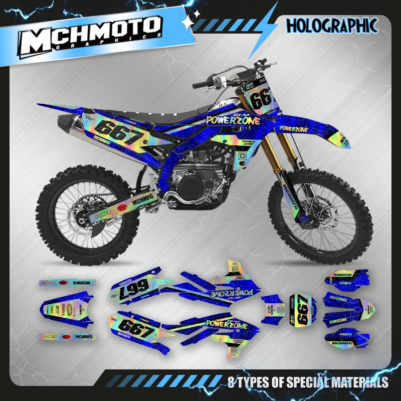 MCHMFG Motorcycle Graphic Decal Set For YAMAHA YZF250 2023-2019 YZF450 2018-2022 WRF450 2019-2022 WRF250 2023-2020 088