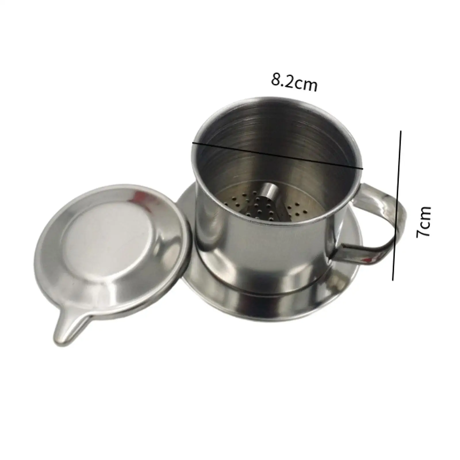 เครื่องชงกาแฟเวียดนามกรองสไตล์ฝรั่งเศสแบบกดสำหรับร้านกาแฟสำนักงานร้านอาหาร