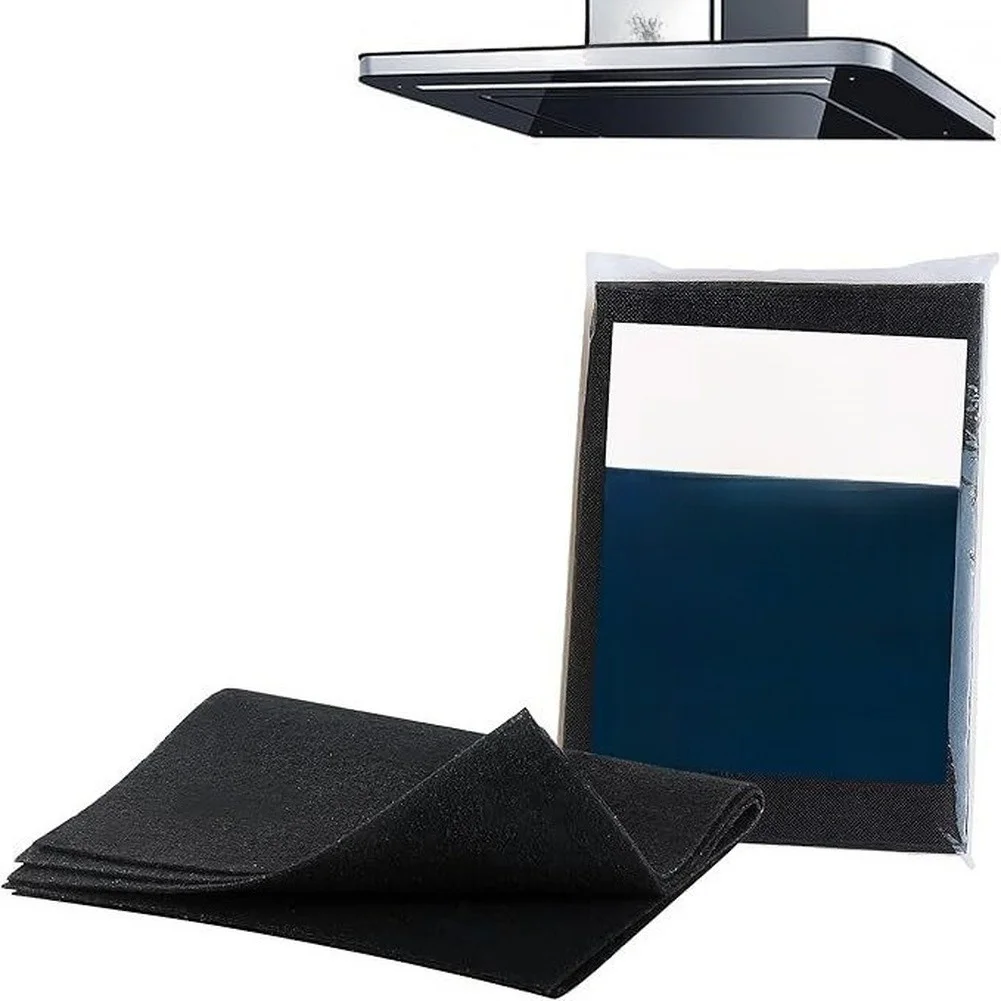 Activated Carbon Filter Cotton Set 2pcs for Range Hood Use Enhances Kitchen Air Purity and Minimizes Grease Accumulation