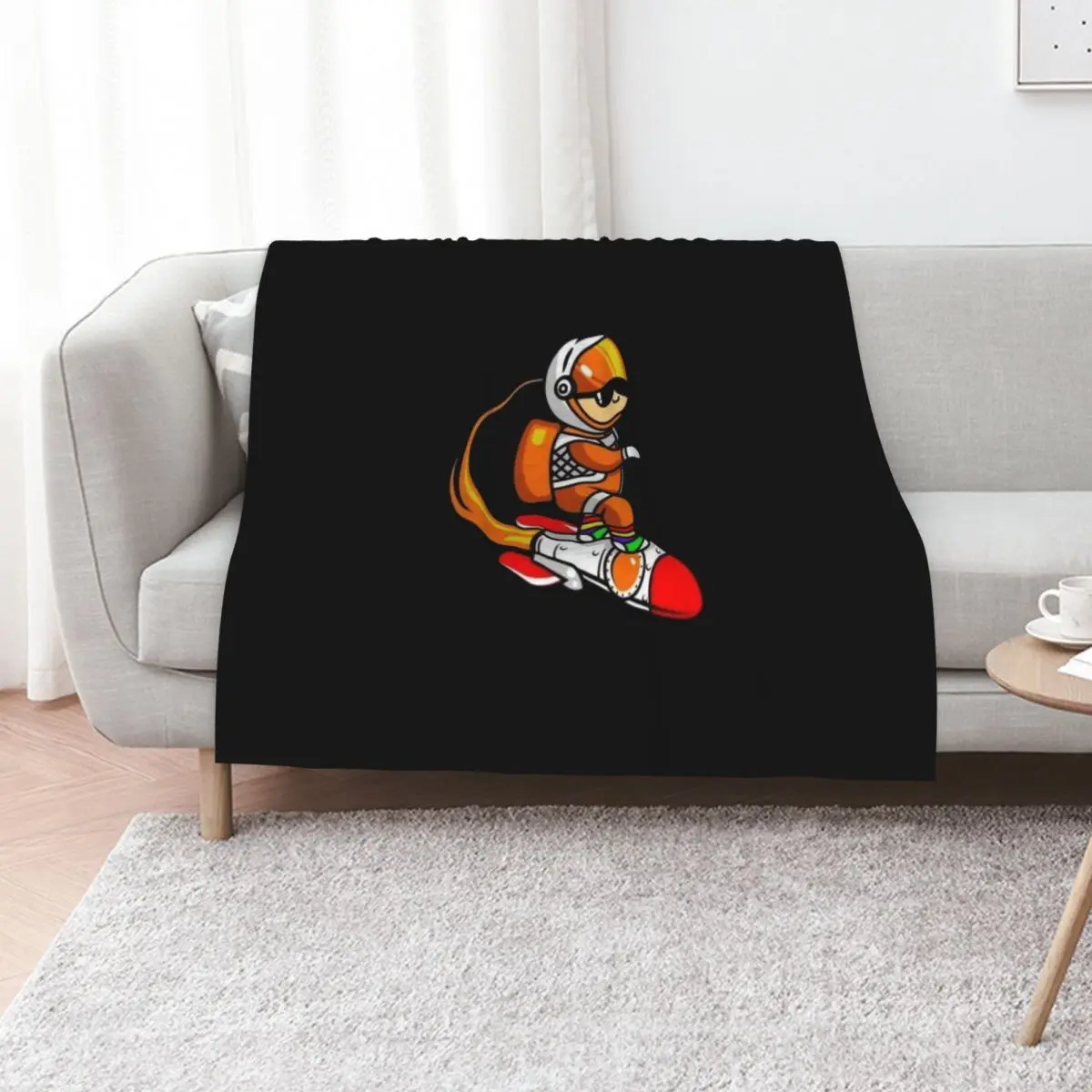 Socksfor1 Spaceman Gamer Throw Blanket All Weather Soft Throw Blanket for Sofa