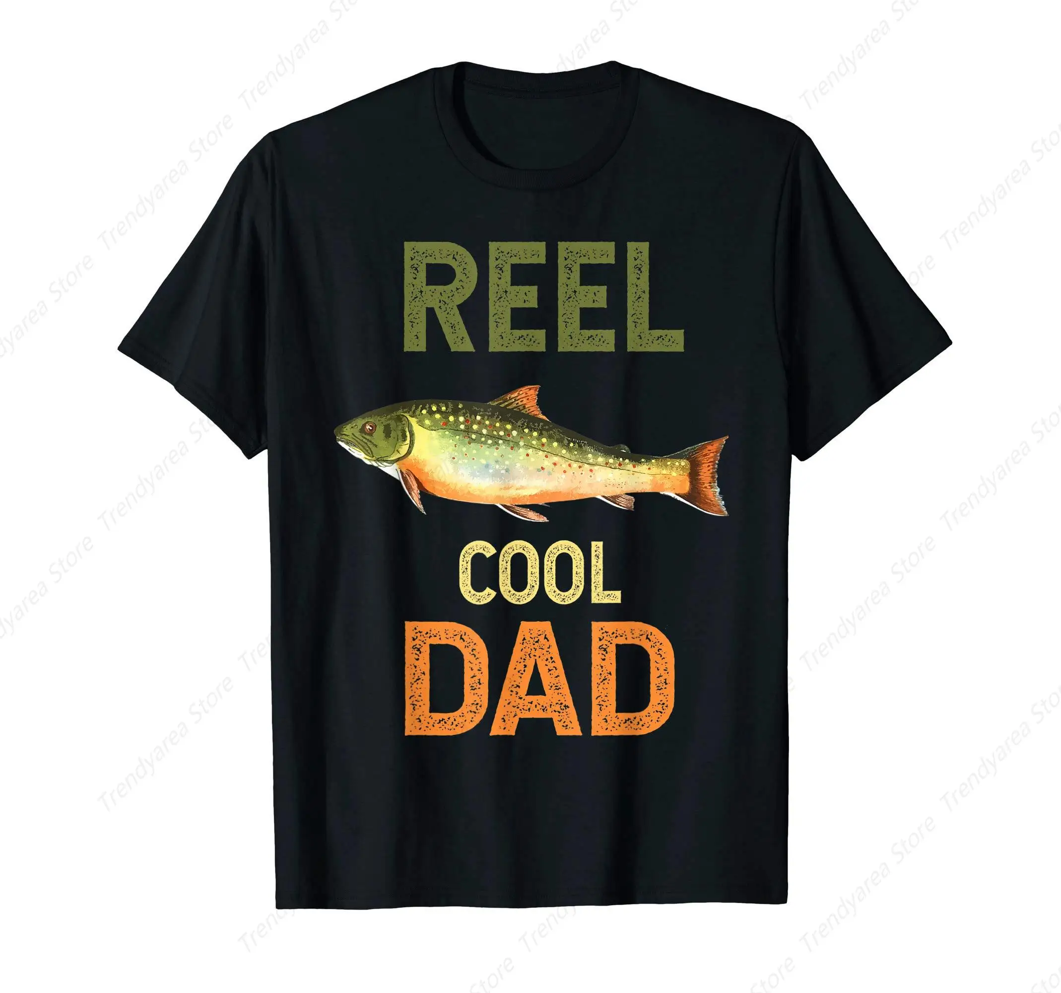 Mens Reel Cool Dad T-Shirt Fathers Day Fishing Gift Idea