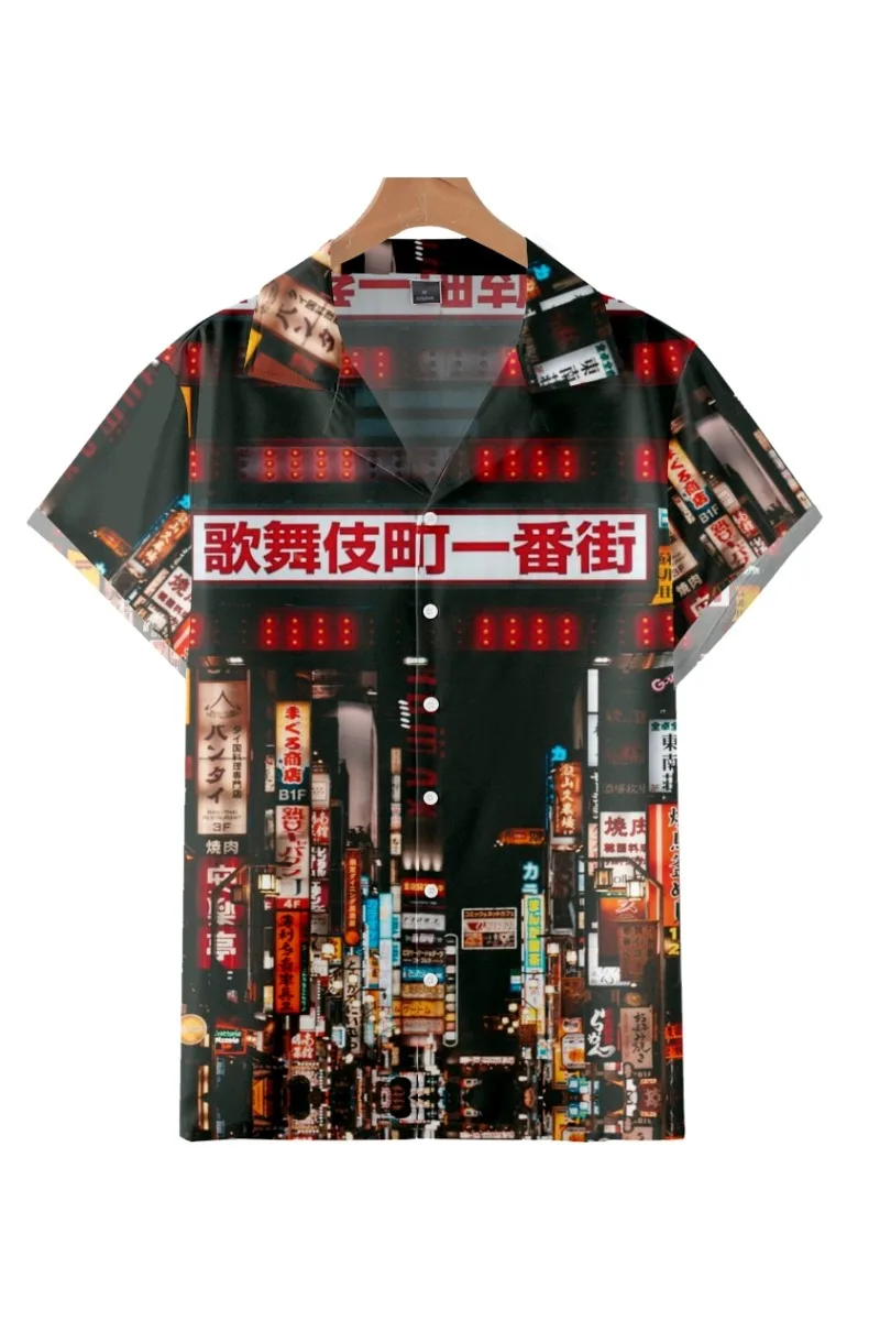 

2022 Summer Short Sleeve Shirts Original Risk Free Summer Print Shirts Ethnic Trend Men's Tops 003