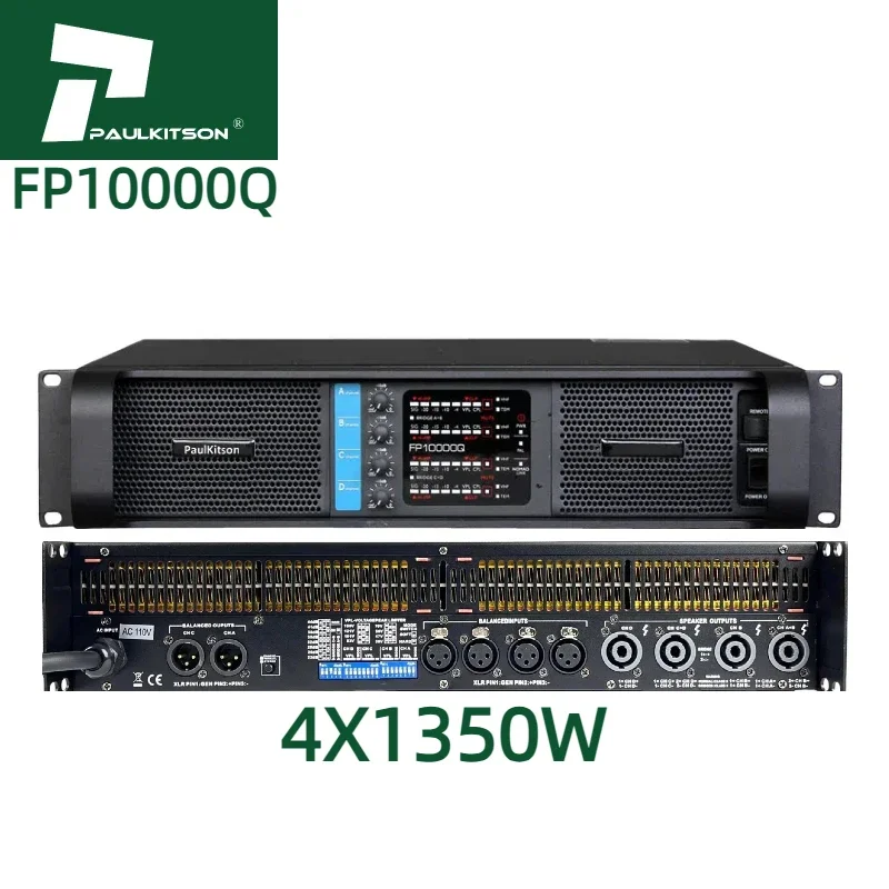 

Paulkison Amplifier FP10000q Professional Power Amplifier Audio 4 Channel 10000 Watt Speakers Power Amplifier Sound Equipment