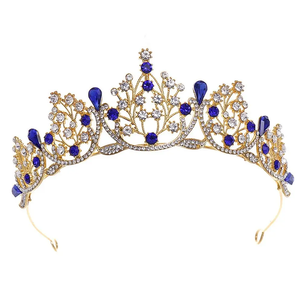 Adornos para el cabello de cristal para novia, joyería de boda, accesorios para el cabello, Aro para el cabello de diamantes de imitación, Tiaras de cristal de princesa, peine para el cabello