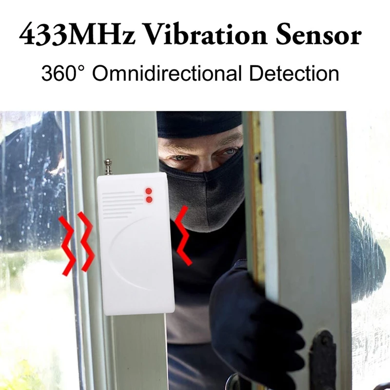 433MHZ Wireless Door Sensor Door Magnetic Contact Detector Door Sensor Security Alarm Window Sensor For WIFI Alarm