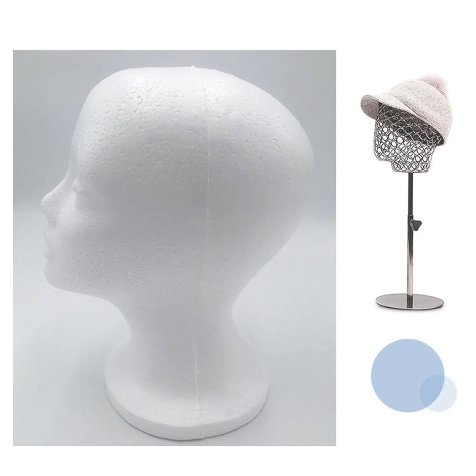 3X Female Foam Mannequin Head Hat Caps Wig Display Holder Accessories Fashion