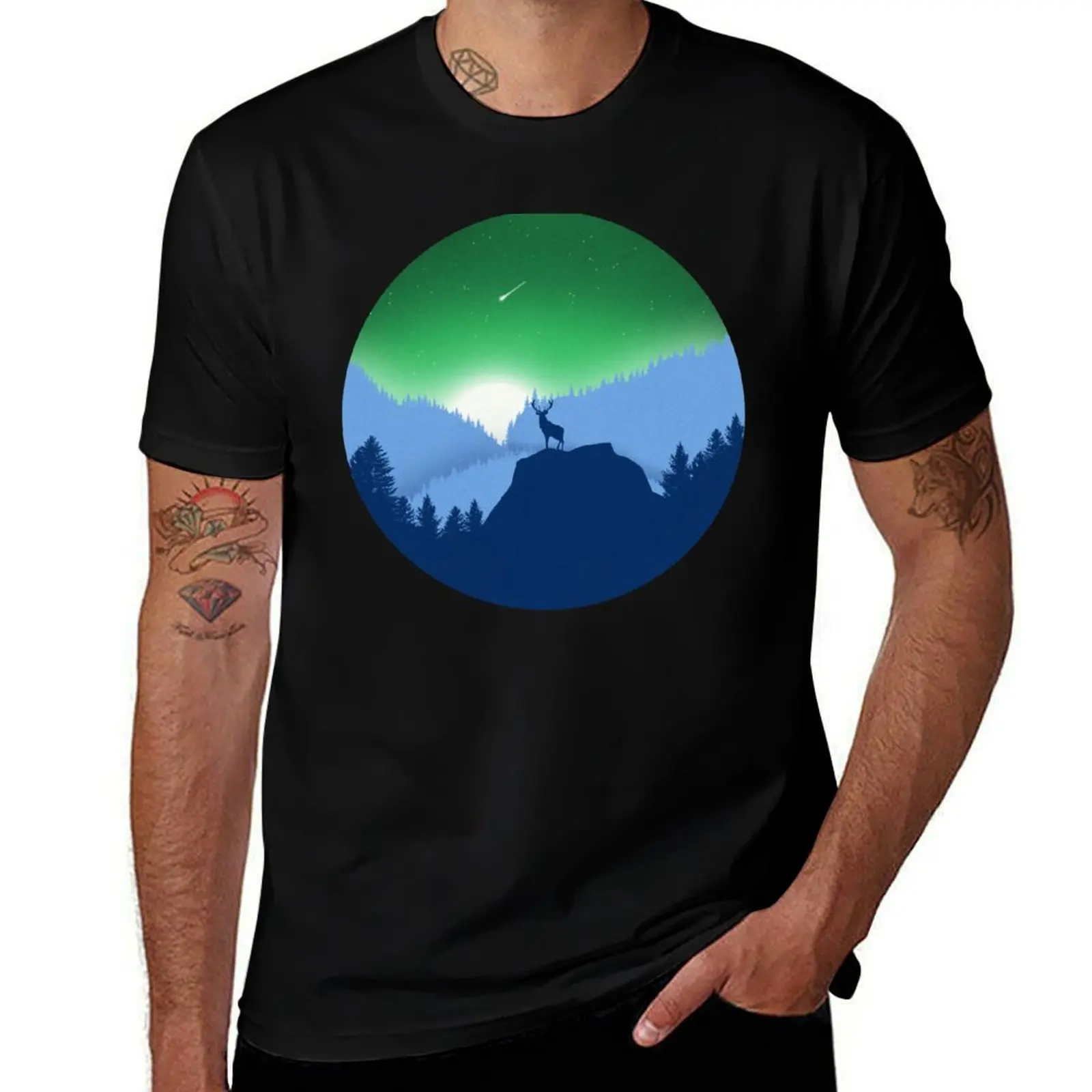 Subtle Gay Man Pride Flag Landscape T-Shirt man t shirt summer T-Shirt