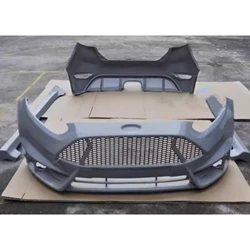 Unpainted Front Rear Bumper Side Skirt Tail Wing for Ford Fiesta 2013-2015 Modified Body Kit Car Accessories