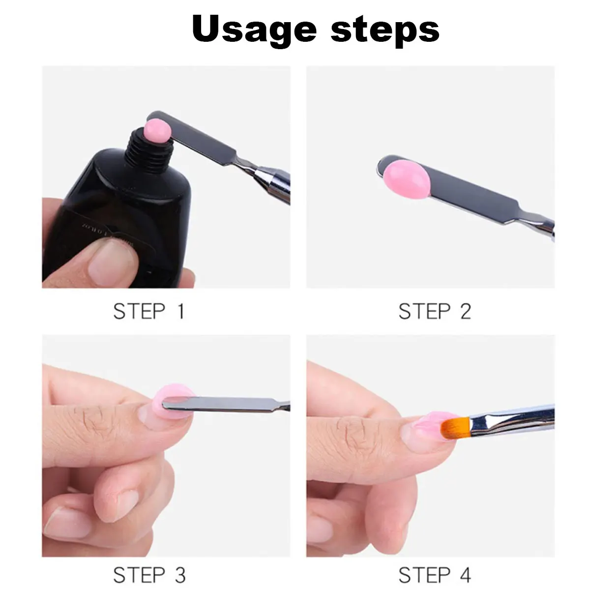 Scraper Nail Brush Acrylic Nail Art Brushes Professional Stripe Painting Drawing Pen UV Gel Extension Brush DIY Manicure Tool