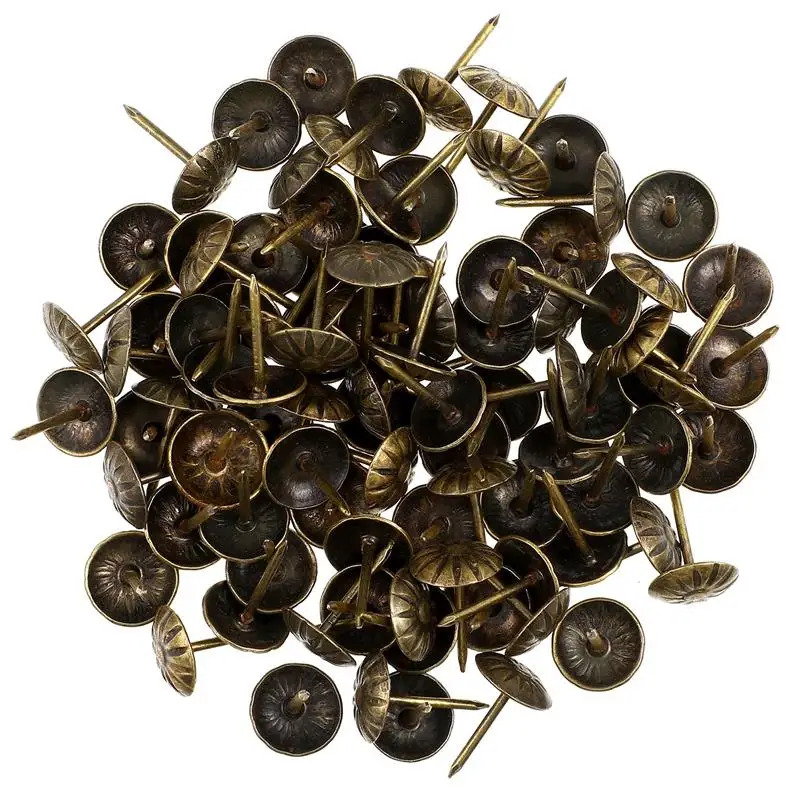 

100PCS Metal Push Pin Nickel Plated Strong Fixing Nails Wood Paneling Wall Push Pins Stationery And Office Supplies