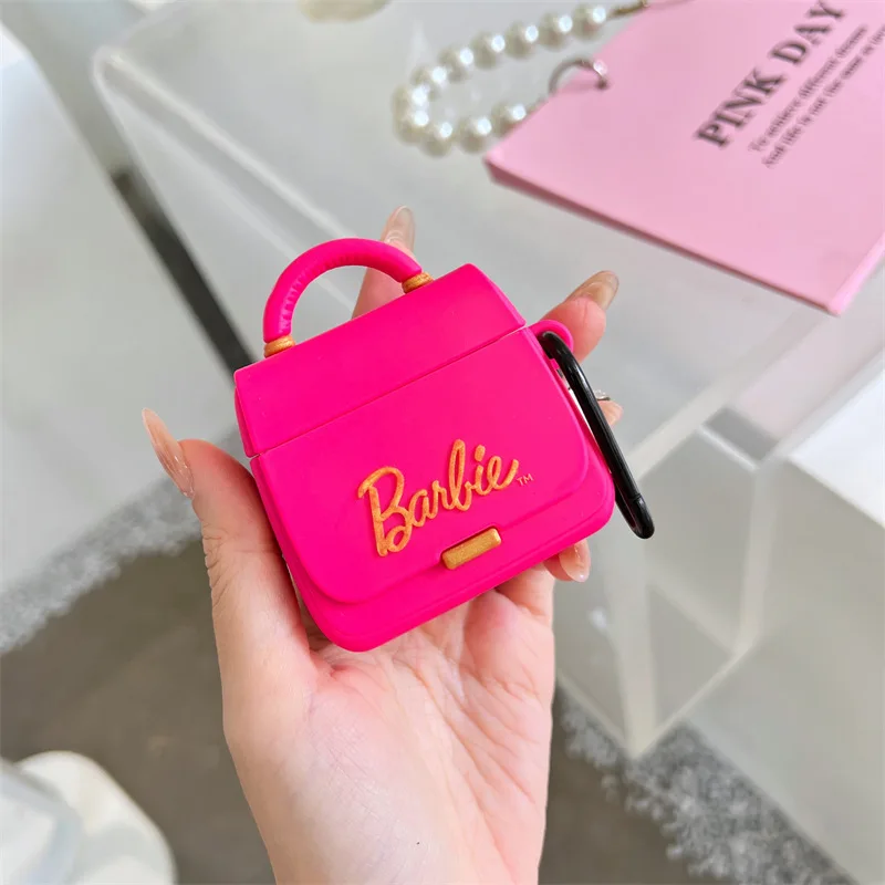 Barbie Airpods Case for Airpods Pro 3 2 1 Creativity Bag Shockproof Soft Shell Bluetooth Wireless Silicone Headphone Cover Gift