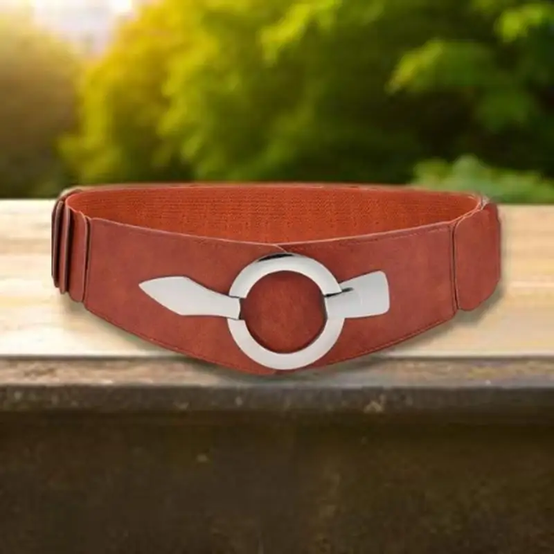 حزام خصر مرن قابل للتعديل للسيدات من 39BD حزام جينز أنيق من Retros حزام مزخرف للمناسبات اليومية والخاصة