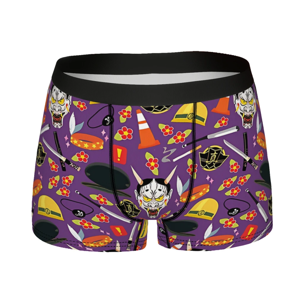 Mad Dog Of Shimano Pattern Yakuza Underpants Cotton Panties Man Underwear Sexy Shorts Boxer Briefs