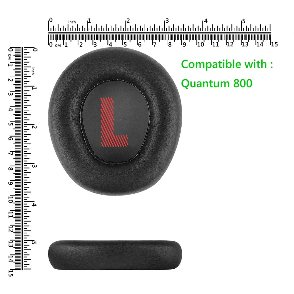 MOUDUNG استبدال عالية الجودة البروتين الجلود بطانة للأذن ل JBL الكم 800 Q800 سماعات لاسلكية وسائد الأذن وسادات الأذن