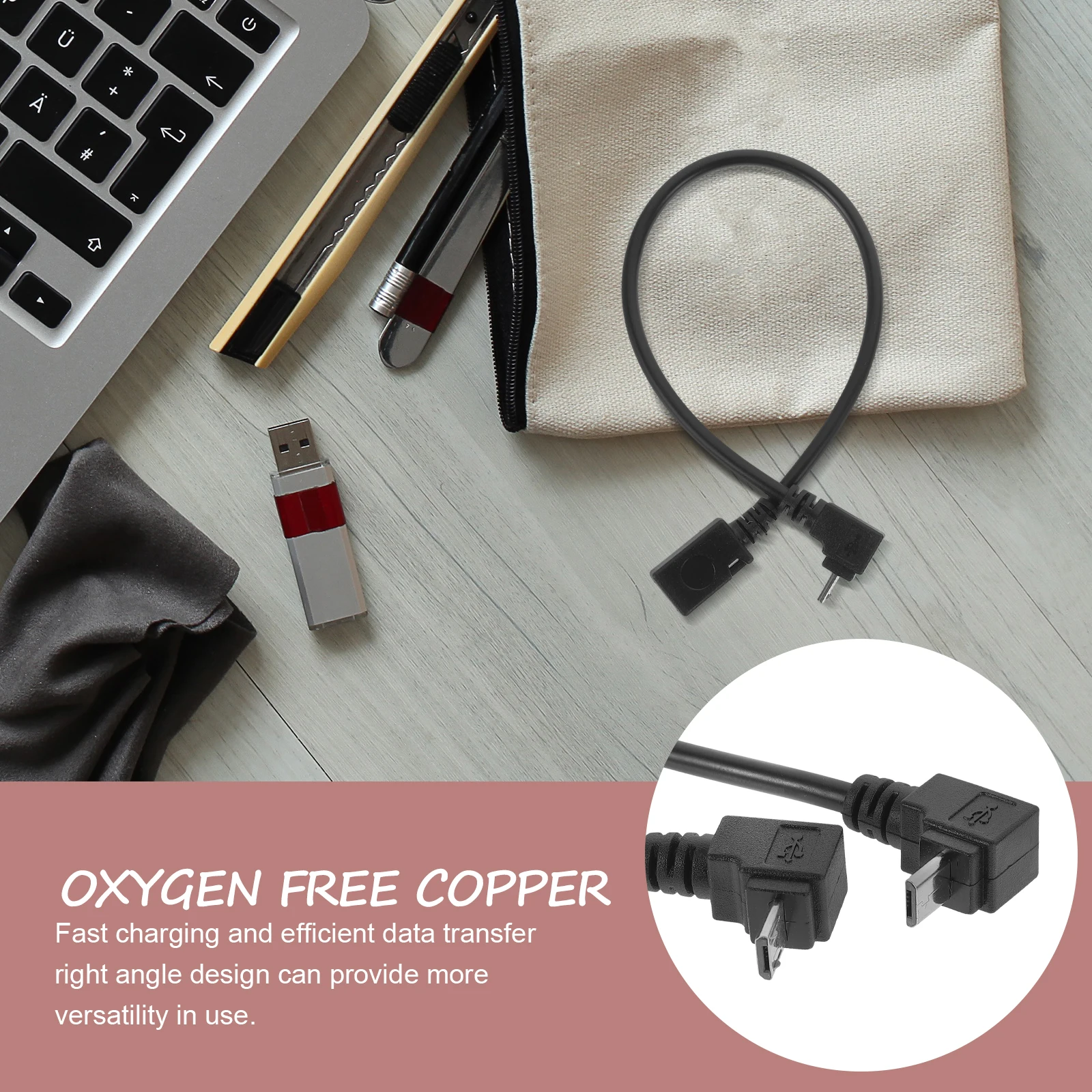 

2 шт. кабель Micro USB 90 градусов L-образный адаптер зарядный шнур для передачи данных бесплатный медный провод USB-гаджеты