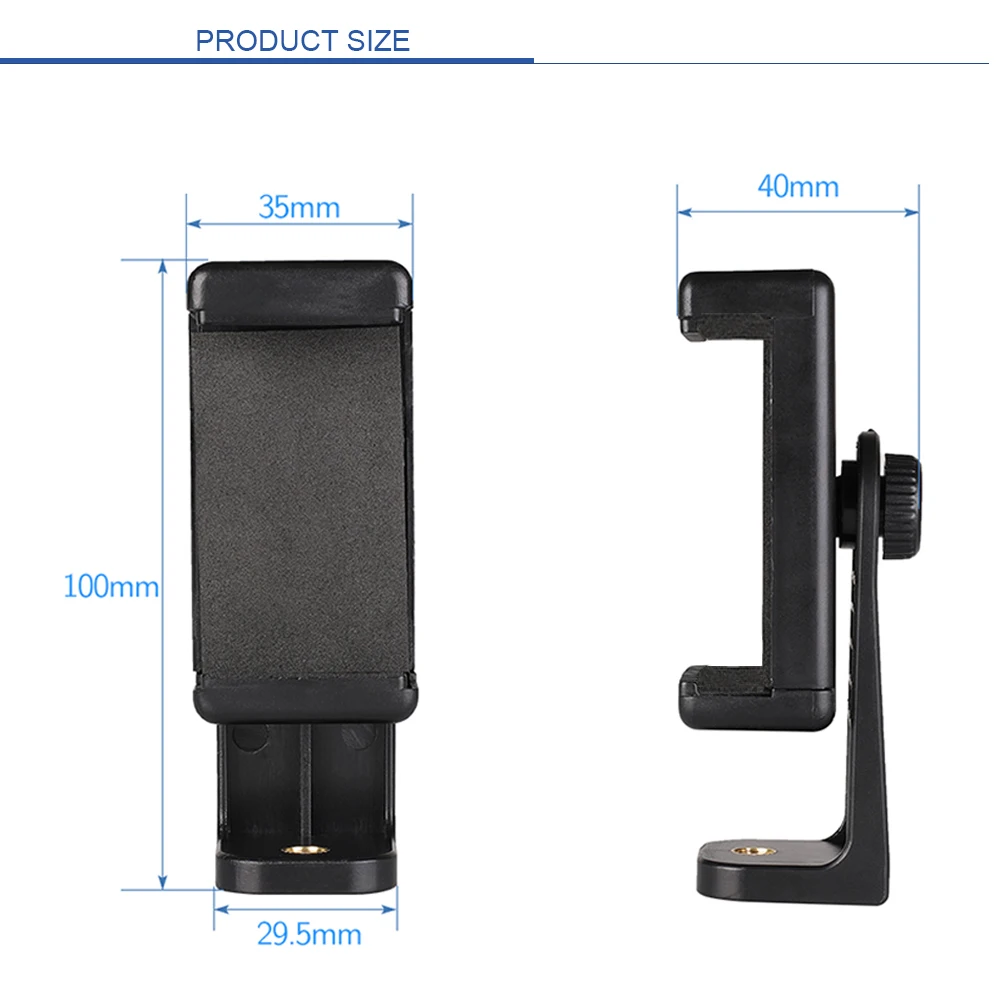 360 ° Universele Telefoon Clip, geschikt Voor 1/4 "Schroef Statief Stand Gratis Verzending Voor Telefoon Statief Voor Mobiele Digitale Camera 'S