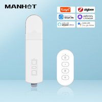 Tuya Zigbee Smart Electric Curtain Motor Motorized DIY Shutter Drive Solar Panel Chain Roller Blinds Shade App Control For Alexa