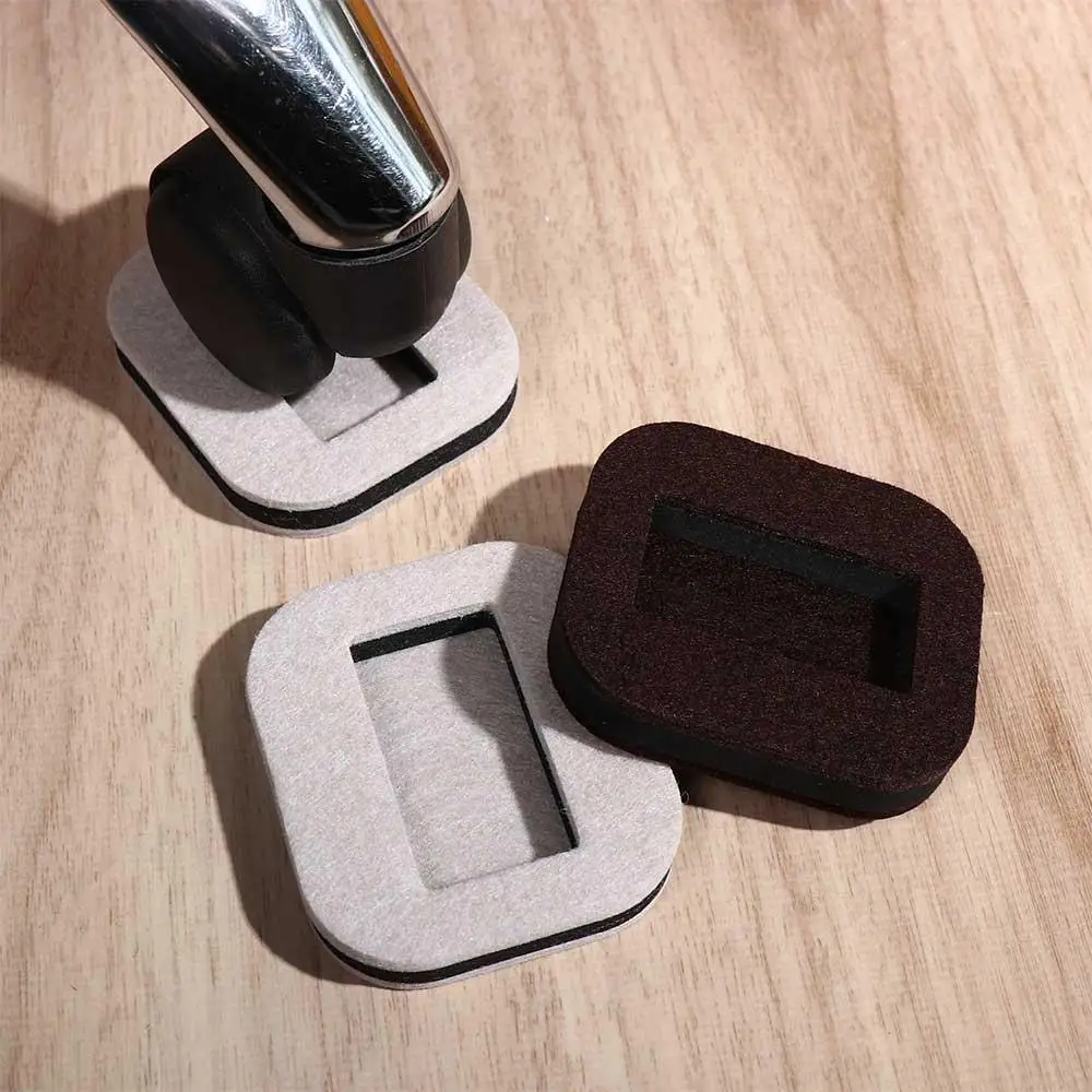 Foot Cover Floor Protector Anti Vibration Pad Chair Wheel Stopper Furniture Caster Cup Chair Roller Feet Mat Wheel Fixing Pad