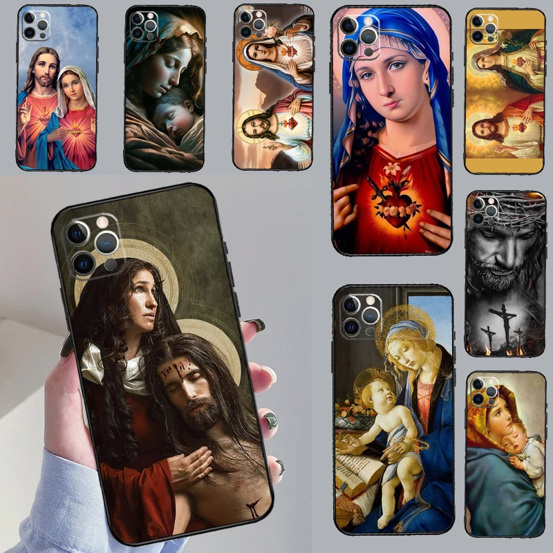 حافظة مريم العذراء ويسوع لهاتف آيفون 17 إير 17 برو حافظة هاتف لهاتف أبل آيفون 17 برو ماكس #1