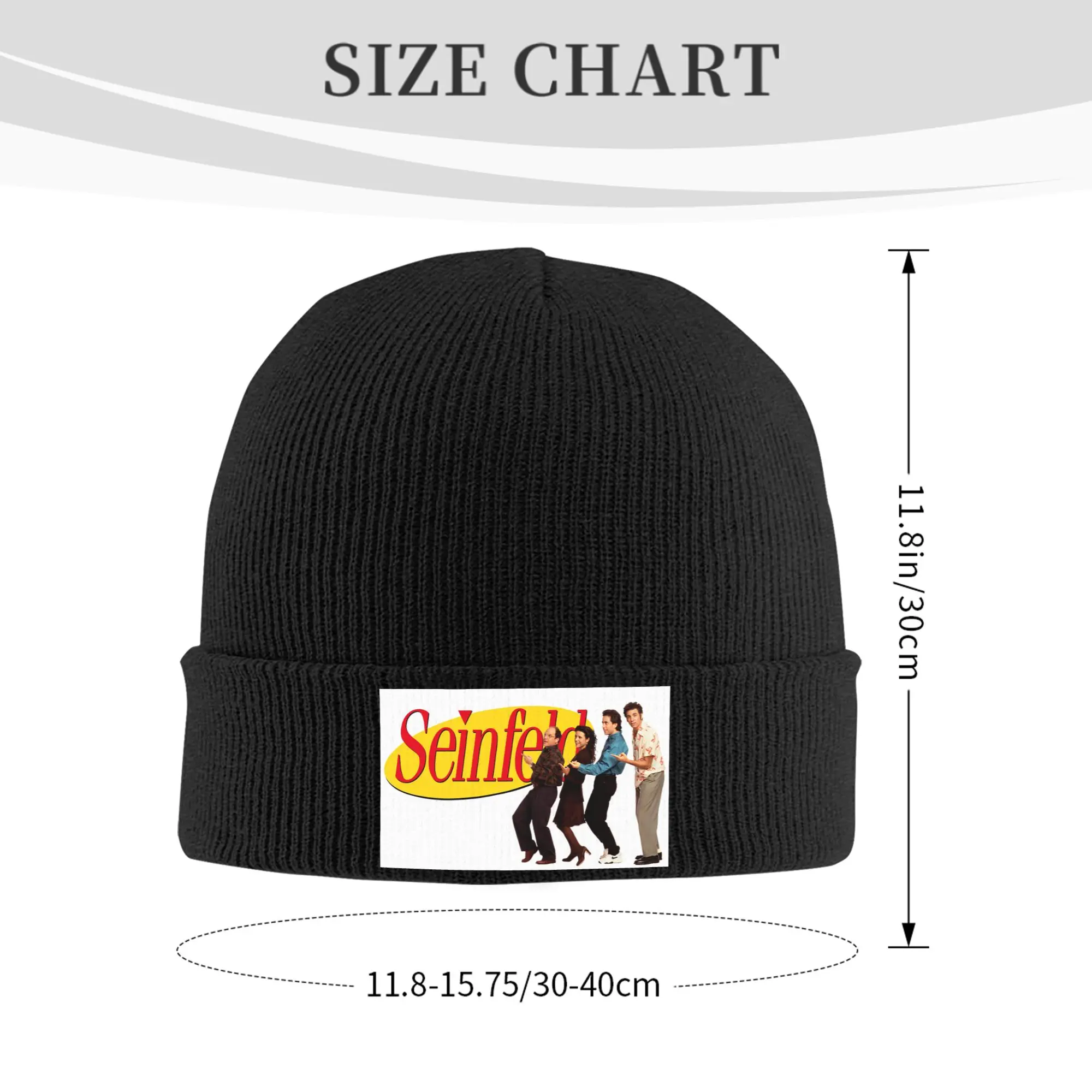 Seinfeld Logo Winter Skullies Beanies Hat Warm Autumn Knitted Hats Bonnet Caps for Women Men