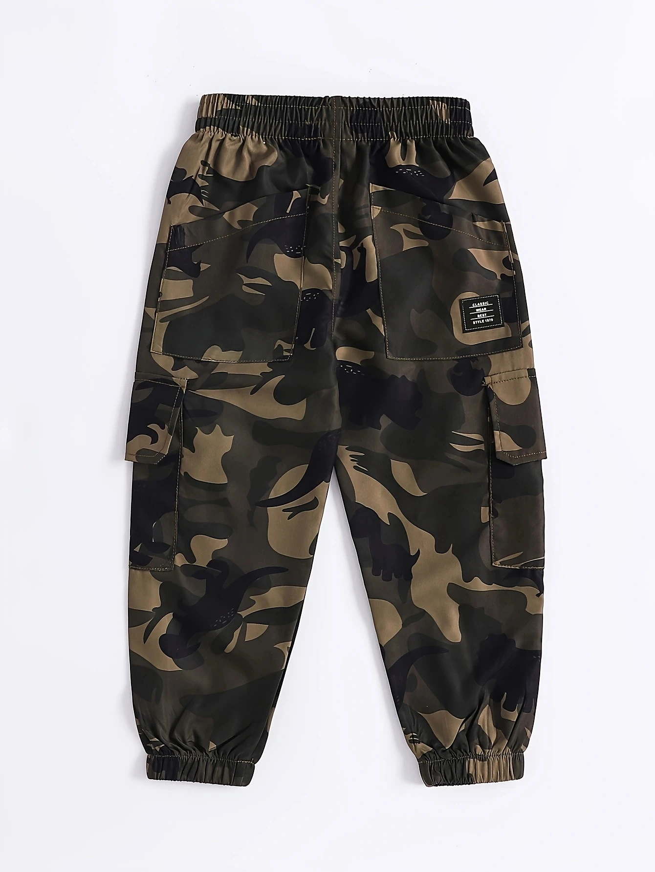 Boys Camo Cargo Pants - Relaxed Fit, Multiple Flap Pockets, Ideal for Casual Outdoor -Comfort Clothing for Kids