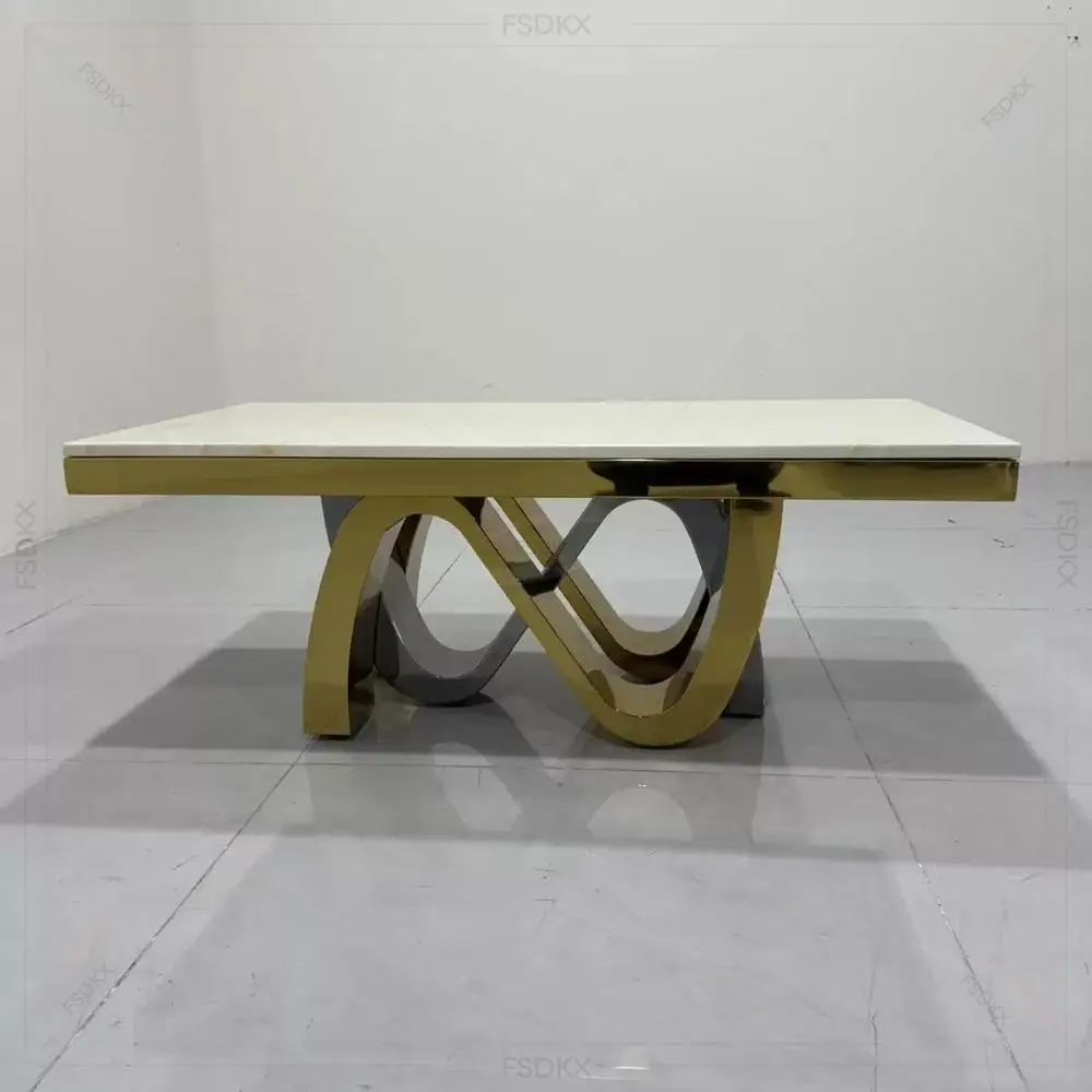 

Wholesale Stainless Steel Gold Luxury Wedding Table High Back Chairs Events Metal Chairs and Tables for Outdoor Events