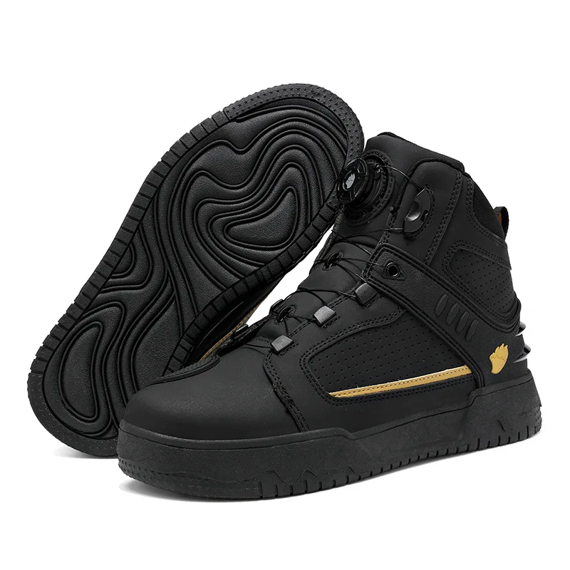Motorlaarzen Heren Bikerschoenen Moto Sneaker Microfiber Leer Adventure Motocross Schoenen Antislip Motoruitrusting