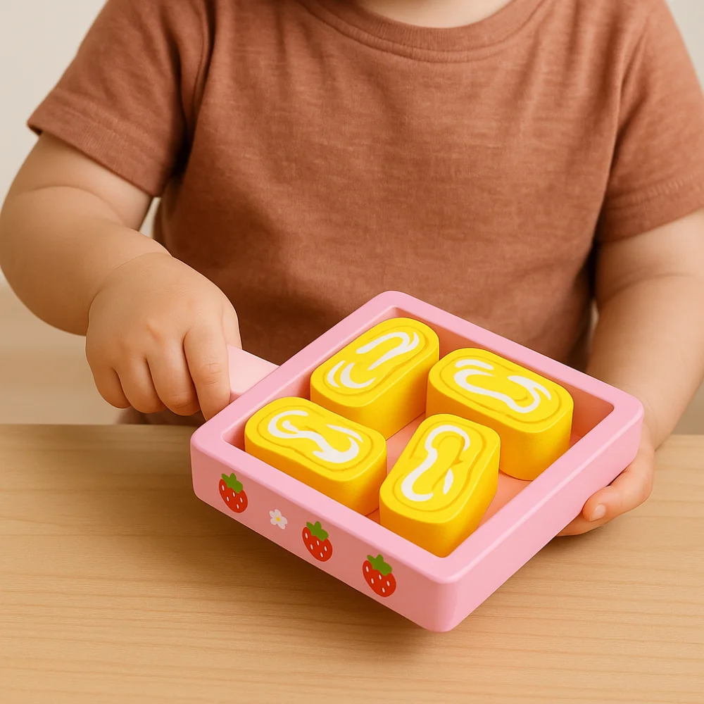Juguetes de comida de simulación de madera, casa de juego, juego de rol de cocina, modelo Tteokbokki, juguetes interactivos Montessori, cocina, juguete de simulación
