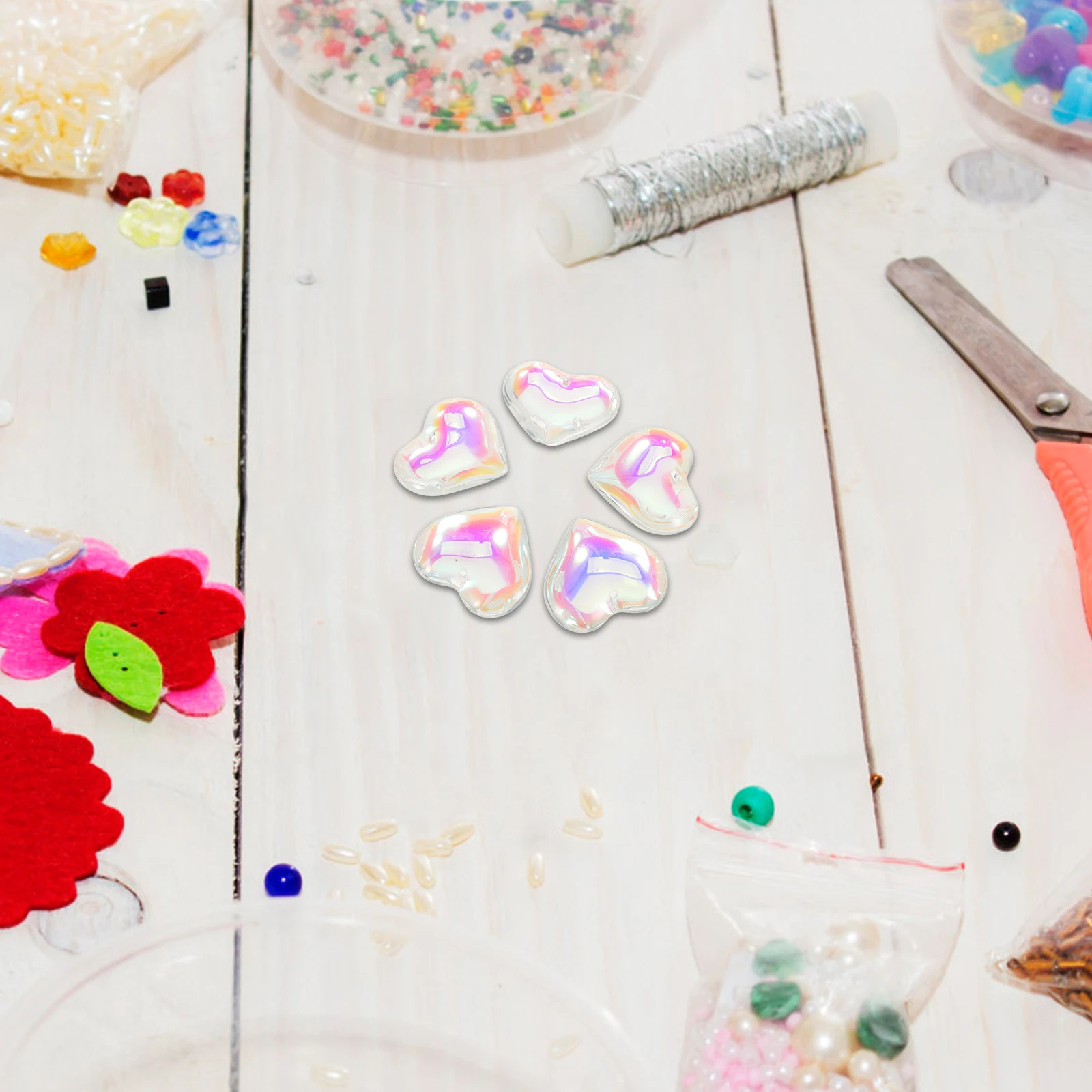 

16Pcs Heart-Shaped Glass Suncatcher Hanging Ornaments Vibrant Colorful Light for Window Garden Wedding Xmas Party Decoration