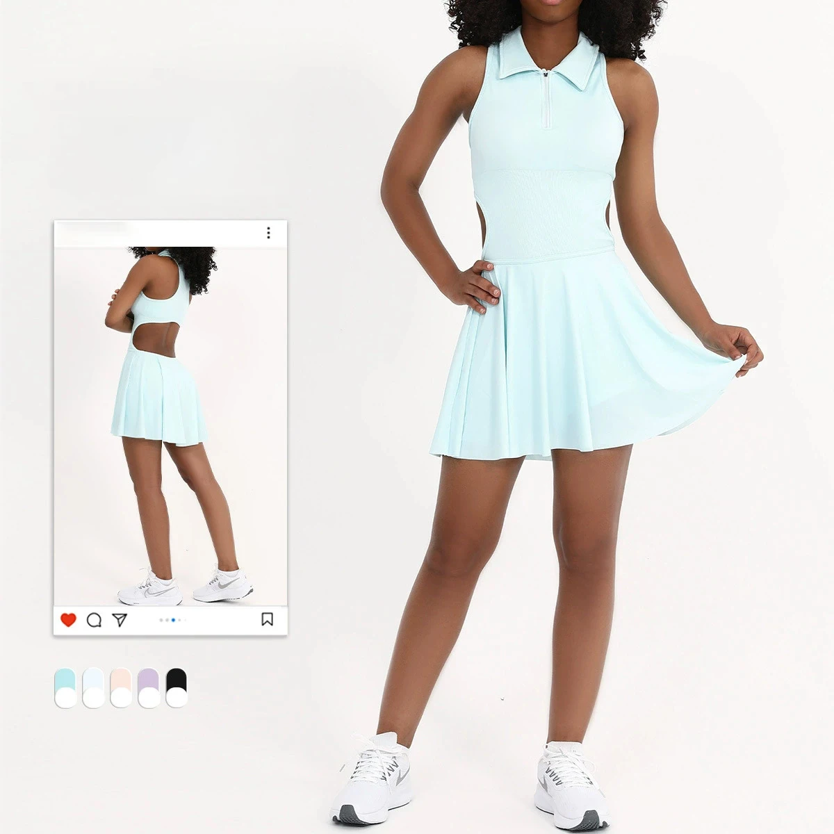 

2025 New Arrival Women's Tennis Skirt-Sport Dress for Badminton, Golf, and Yoga - Stylish and Sexy Athletic Skirt