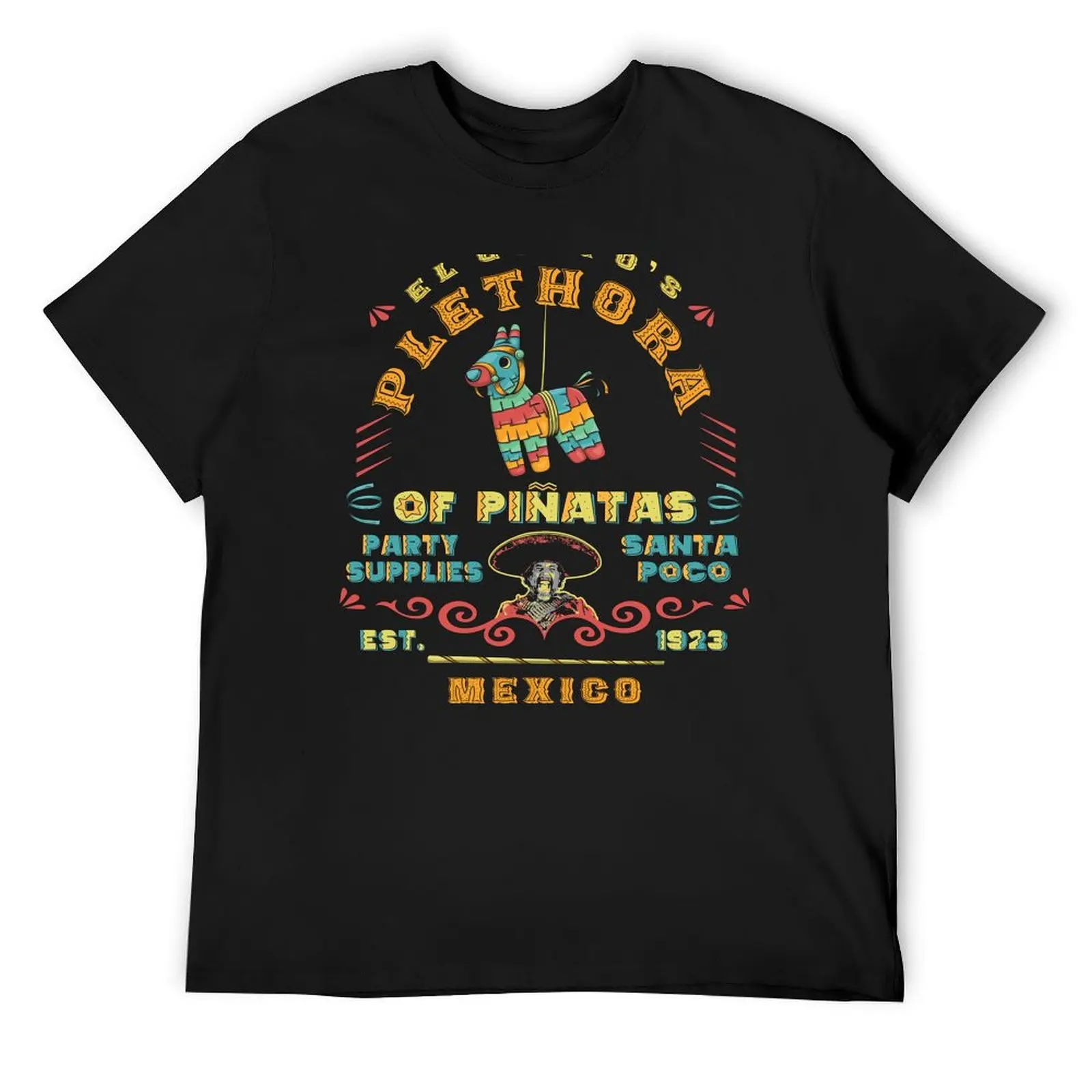 

Футболка El Guapo's Plethora Of Piatas Party Supplies, синие арховкие топы, хлопковые футболки с рисунком тяжелого веса, толстовки, мужские