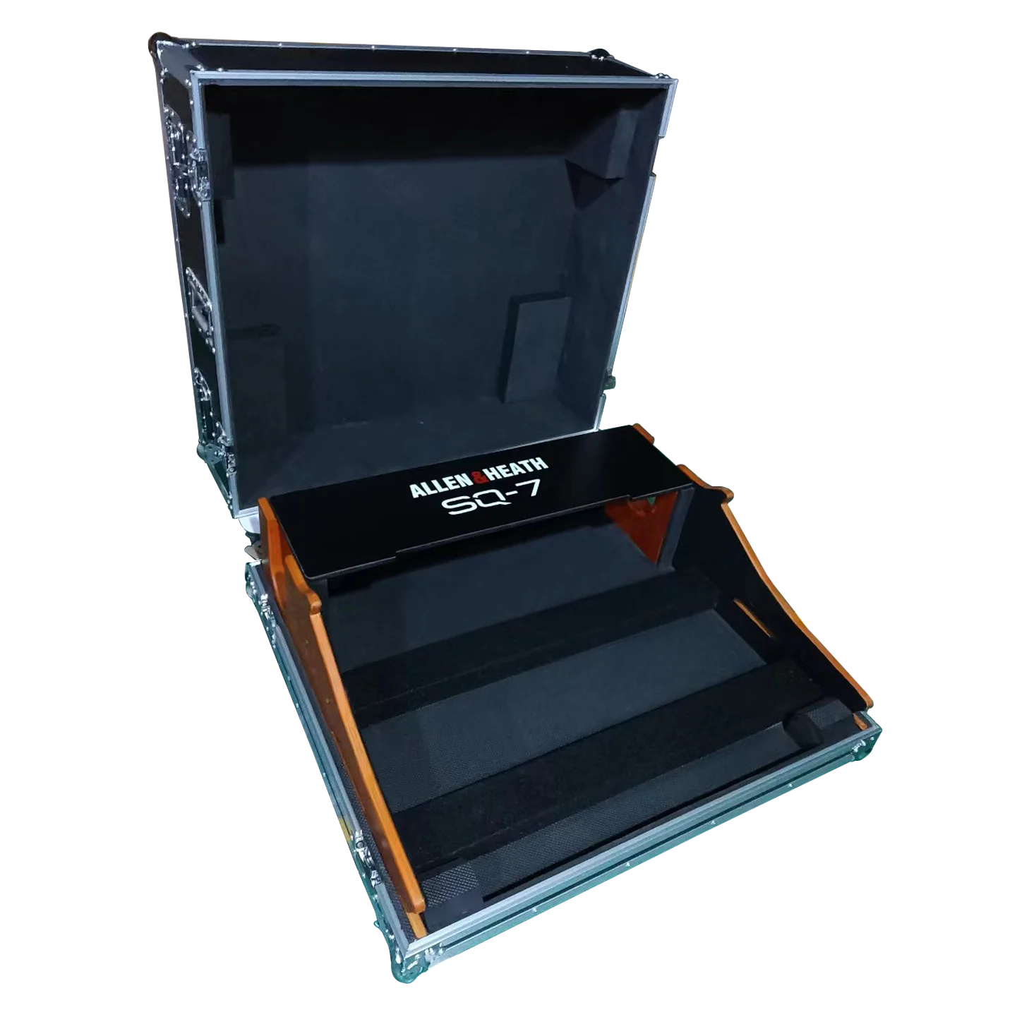 Durable Aluminum Flight Case for Digital Mixer Tool Box with Doghouse Professional Audio Gear Road Trunk for Stage Event