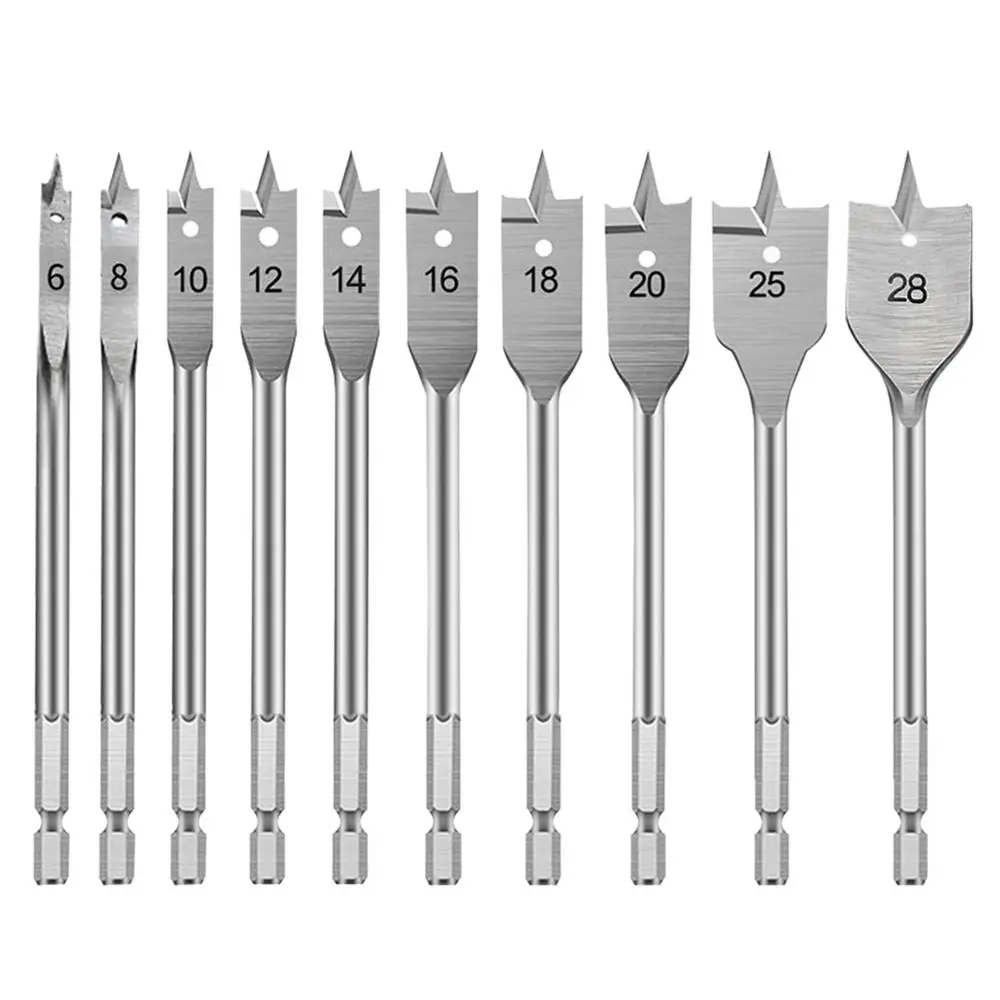 

Multifunctional Hanging Titanium Plated Wood Plate Opener Hexagonal Shank Carpenter's Bit Flat Drill