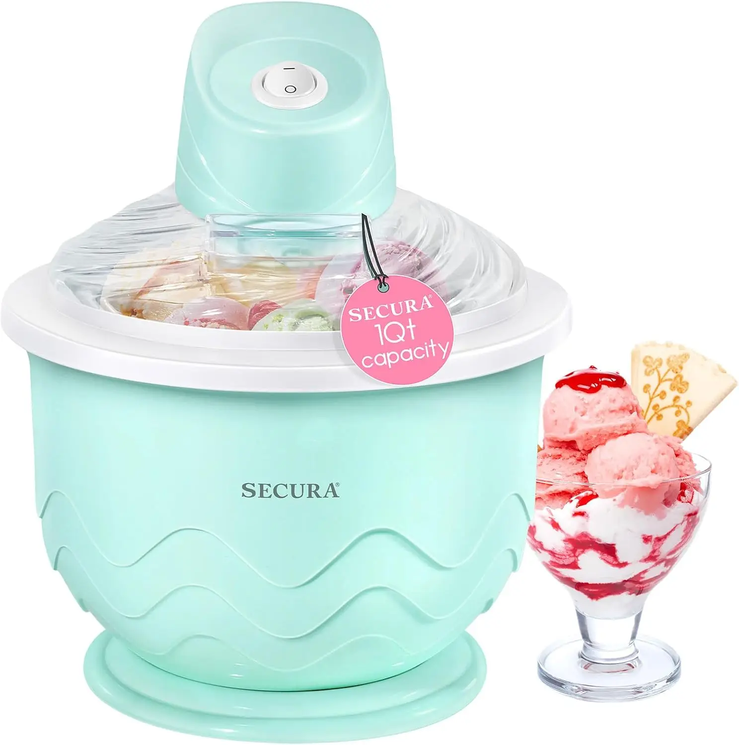 

Ice Cream Maker, DIY Visualization Ice Cream Machine for Gelato, Sorbet, Frozen Yogurt, Perfect for Beginners, Food Grade