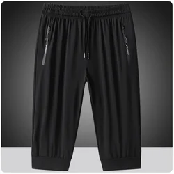 Short de jogging à séchage rapide pour homme, pantalon capri d'entraînement, short de course athlétique, entraînement, pêche, voyage, randonnée, 6XL, 7XL, 8XL, 9XL, 3/4