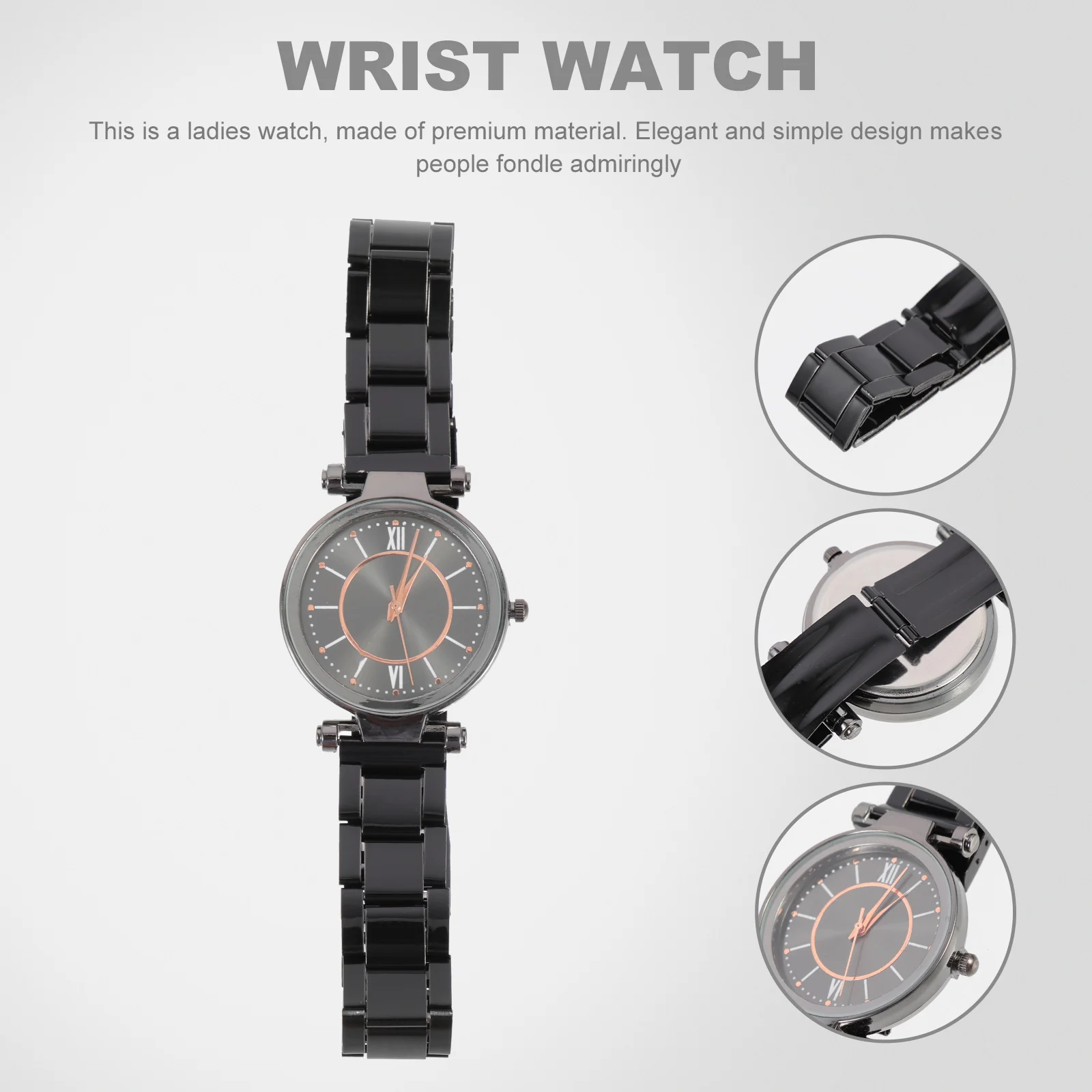 

Women Quartz Festival Gift Steel Strap Lightweight Simple Style Comfortable Wristwatch Durable Scratch Resistant High Definition