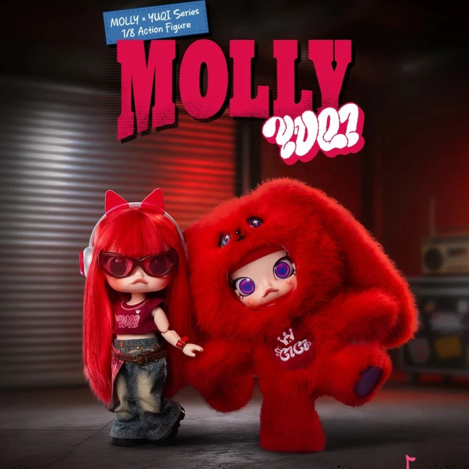 POP MART MOLLY × YUQI 1/8 Action Figurine Blind Box