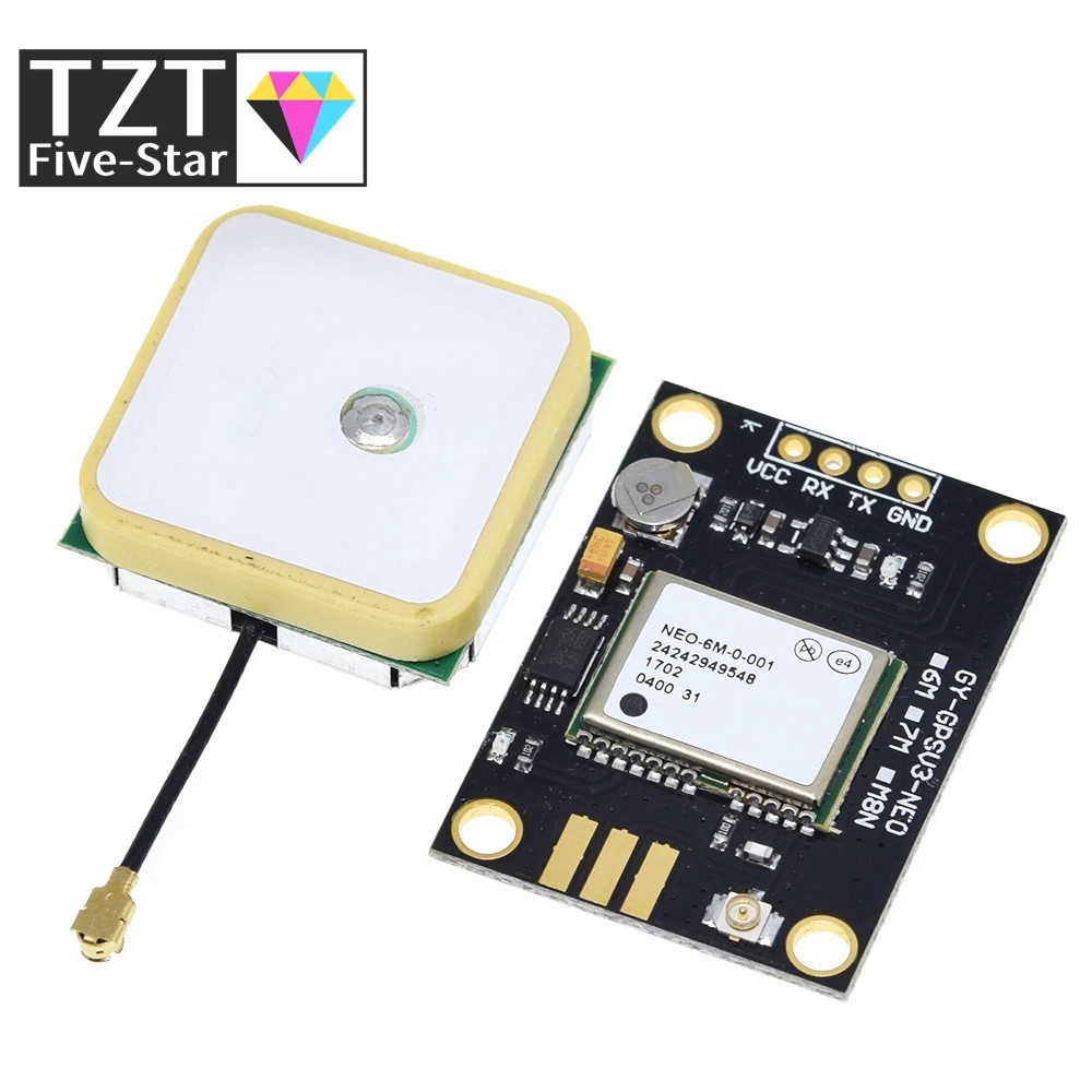 GY-NEO6MV2 new NEO-6M GPS Module NEO6MV2 with Flight Control EEPROM MWC APM2.5 large antenna for arduino