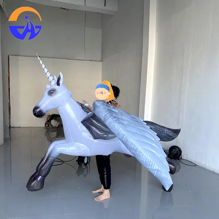 Cosplay Rodeo Props Gothic Dark Inflatable 3 Meter People Wearing unicorn Model Atmosphere Princess Knight Fairy Tale Chenghuang