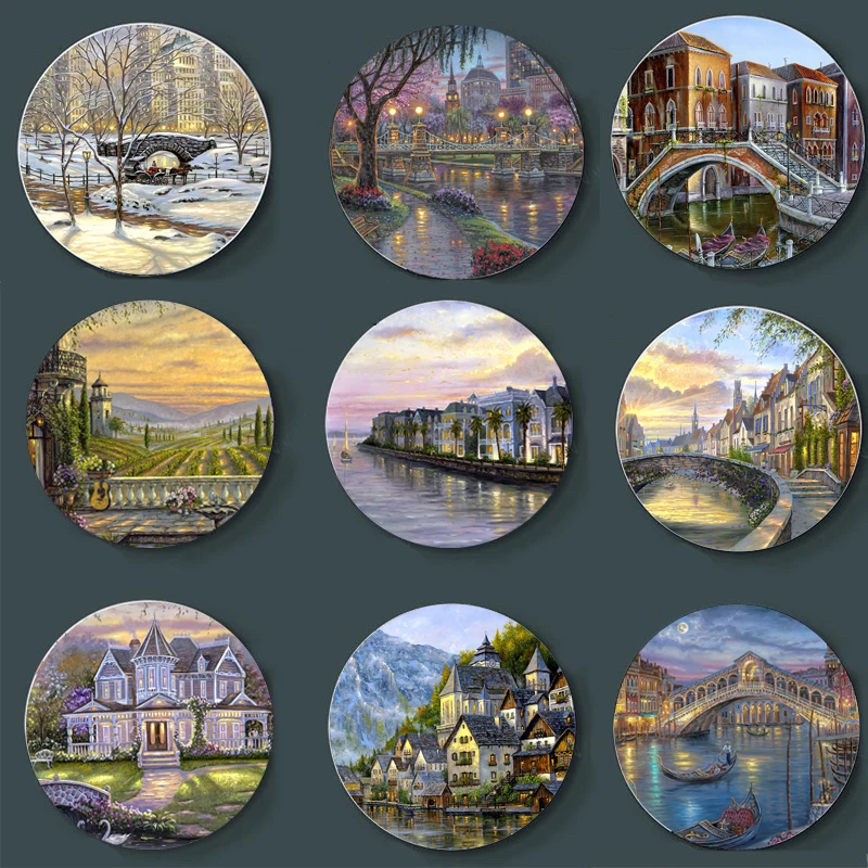 High-End Ceramic Robert Finale Art Decorative Hanging Plate 1
