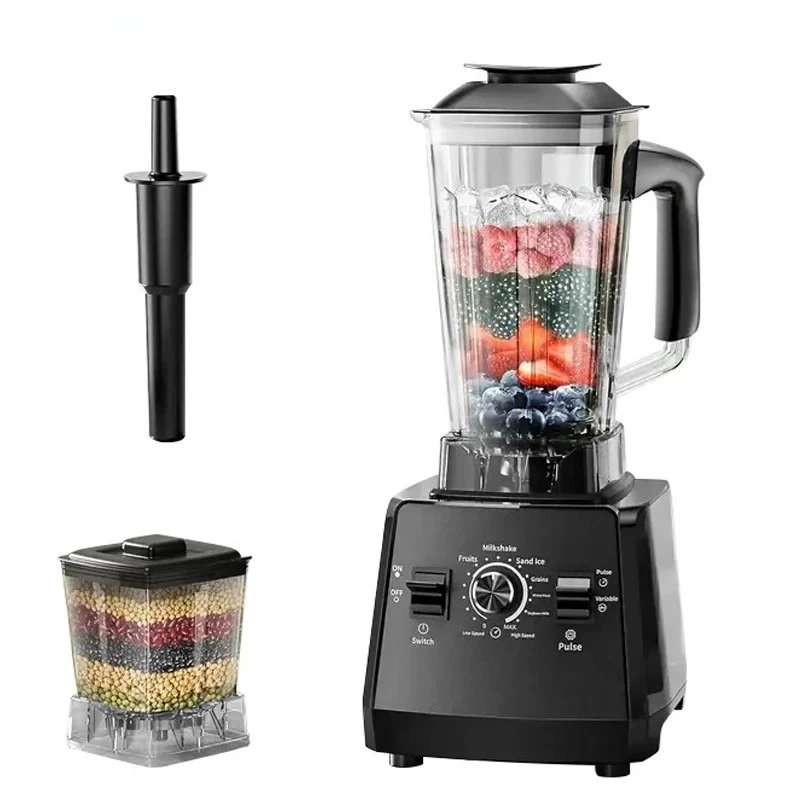 Mélangeur Commercial robuste 500W, mélangeur stationnaire, appareils de Smoothies sur glace pour la cuisine, robot culinaire professionnel haute puissance