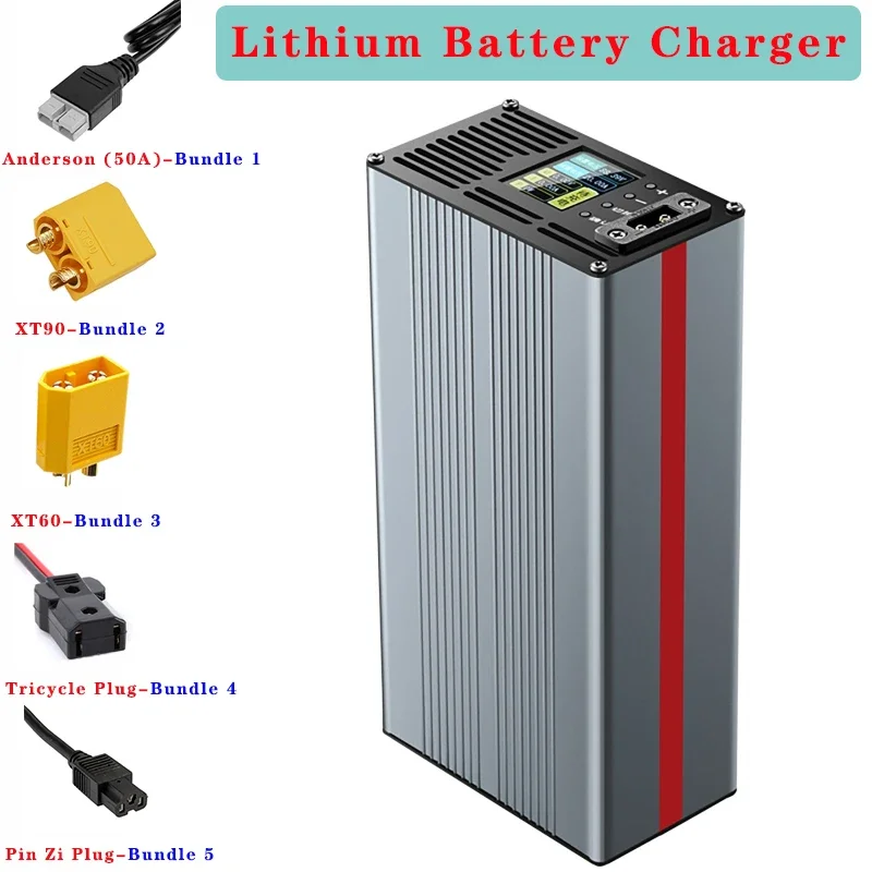 2A-20A High Power Charger Current Voltage Adjustable 54V to 88.2V Charge Lithium Lion Lifepo4 Battery 48V 60V 72V Fast Charging