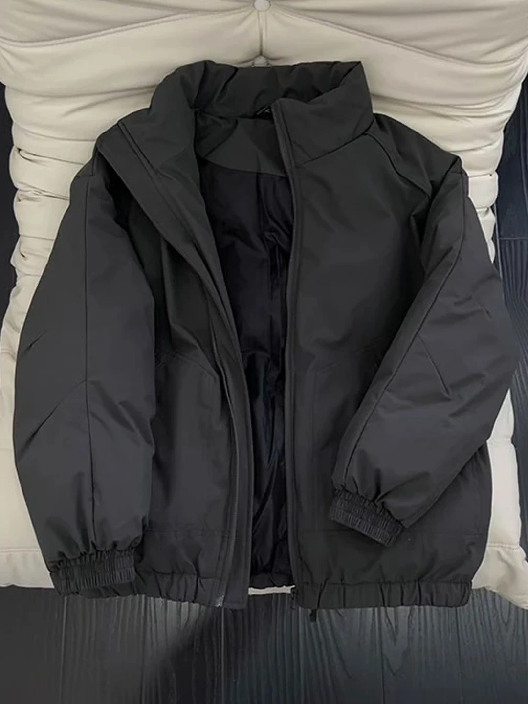 

Cleanfit Jiujiang Men's down Cotton Jaet Thiened Winter ort Coat American Tee-Proof Stand Collar Zipper Closure ...