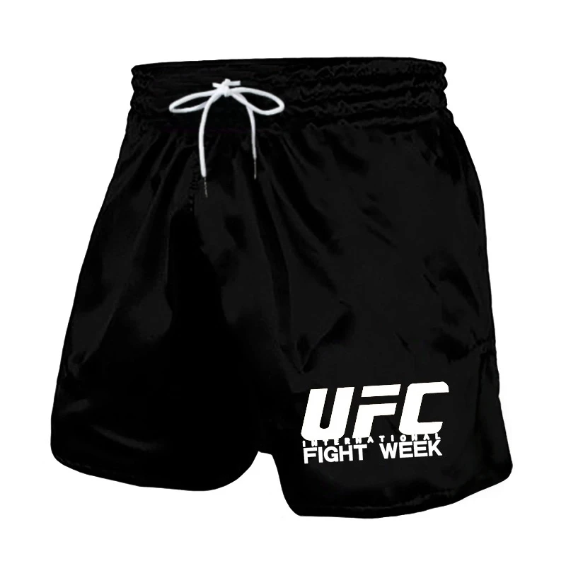 

2026 New Boxing Shorts, 3D Printed UFC Quick Drying Shorts, Boxing Training Clothes, Men's Sports Running Casual Shorts