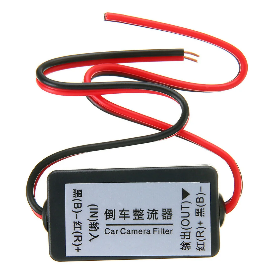 12V DC Power Relay Capacitor Filter Rectifier for Car Rear View Backup Camera