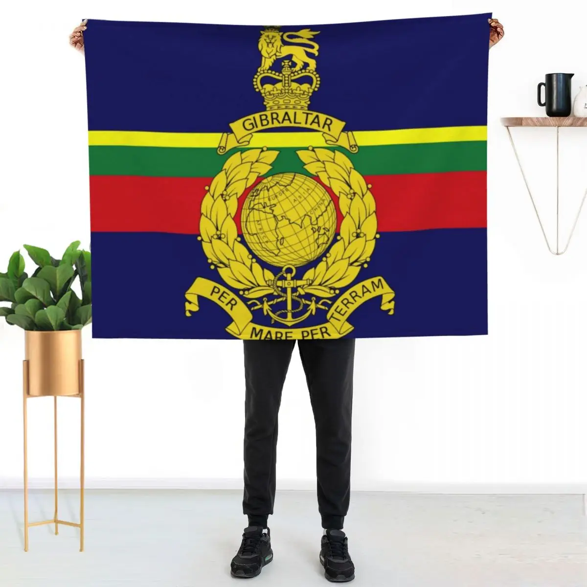 Flag of the Corps of Royal Marines Throw Blanket Luxury Throw Designers cosplay anime wednesday Softest Sofas Blankets