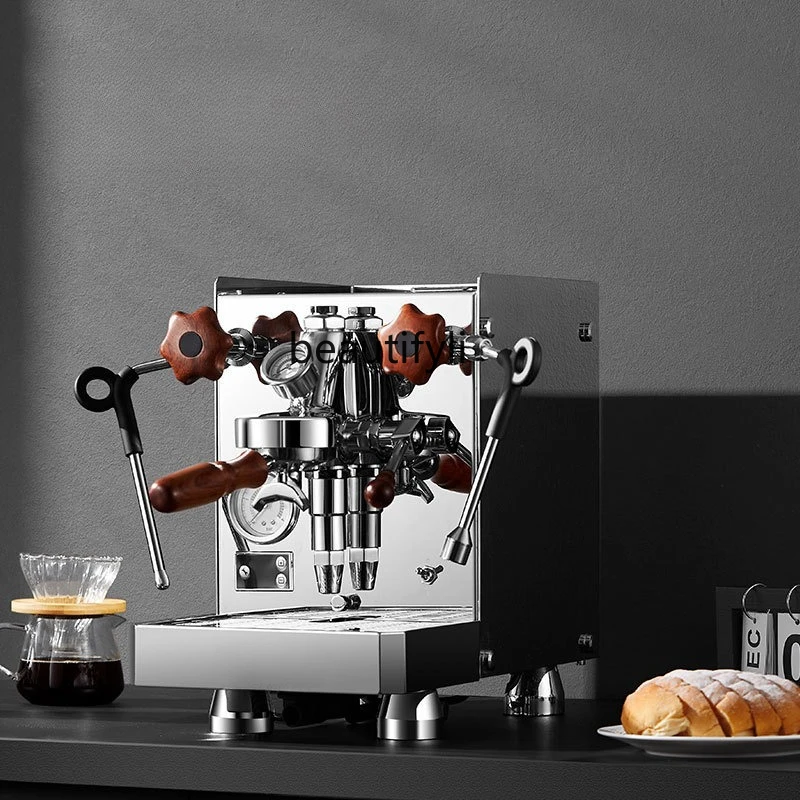 

Commercial Coffee Machine Double Boiler High Pressure Steam Semi-automatic Italian Coffee Machine