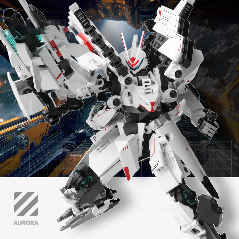 جاكي الميكانيكية المحارب F5-A0011 مشوه الميكانيكية لغز نموذج اللبنات روبوت الأطفال عطلة لعبة هدية